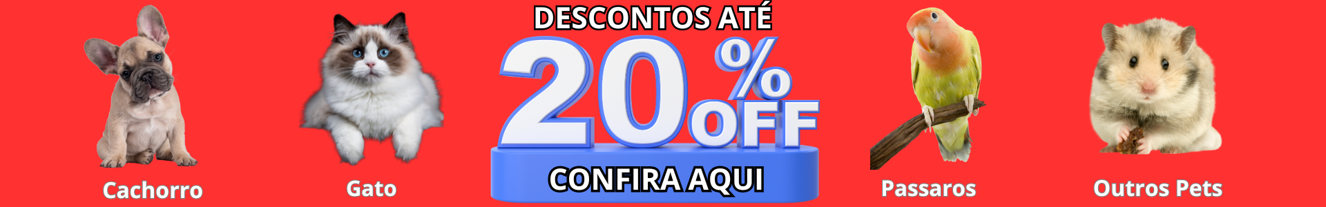 20% DE DESCONTOS