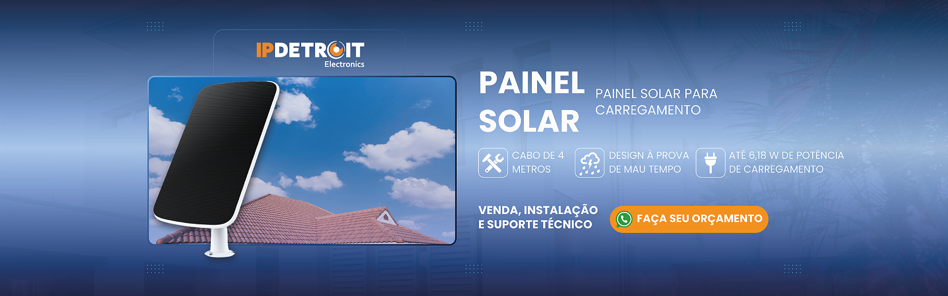 Painel Solar CFTV