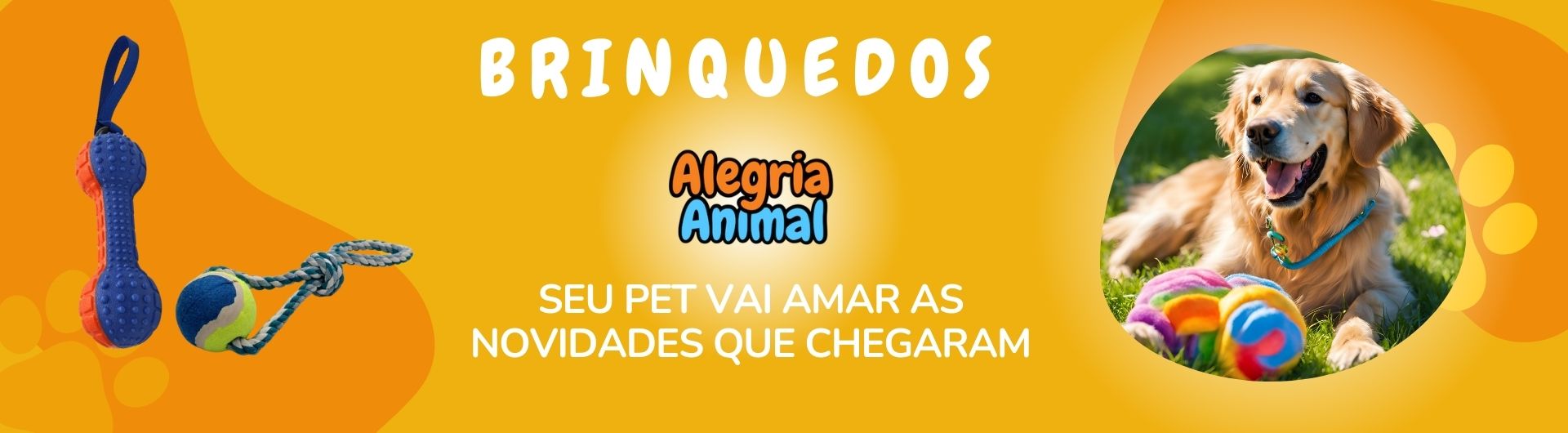 Full Banner - Brinquedos Cachorro - Categoria
