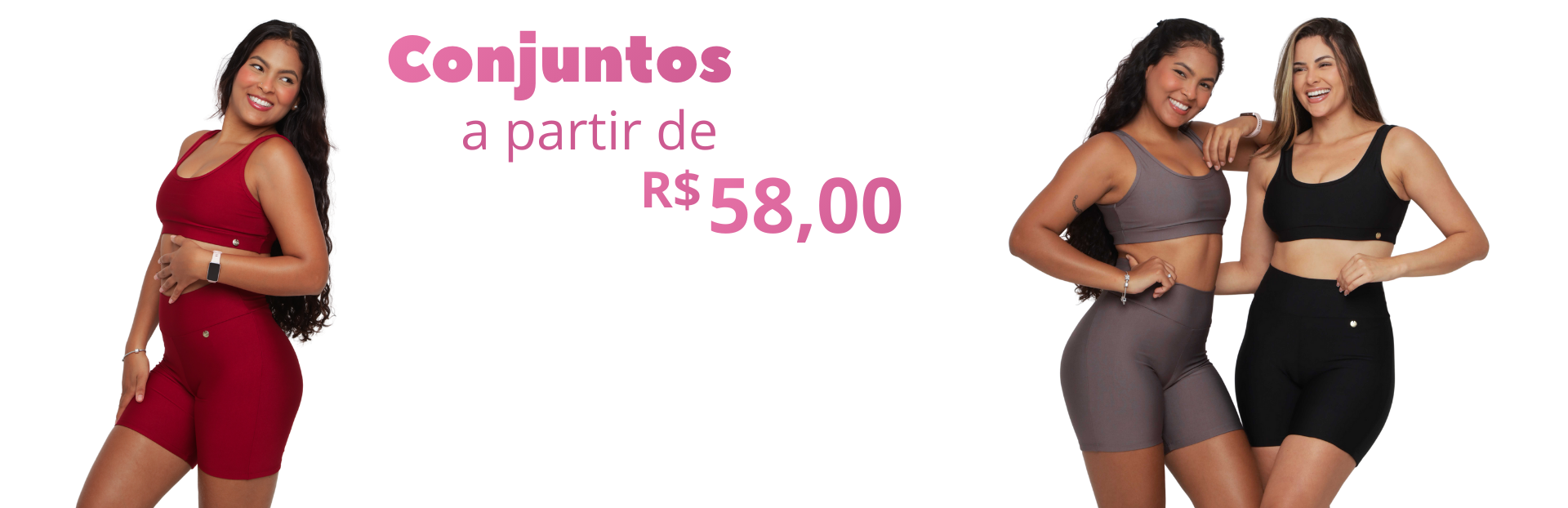 banner conjunto short