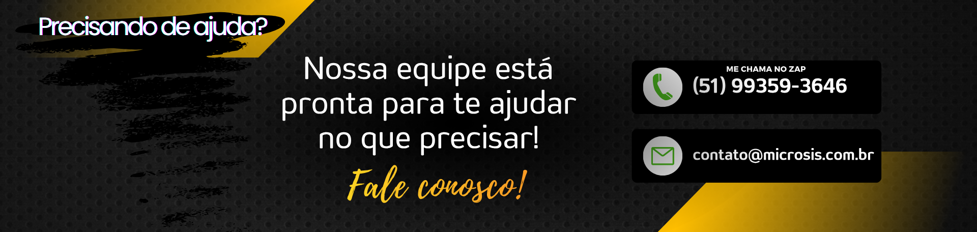 Banner Contato Black