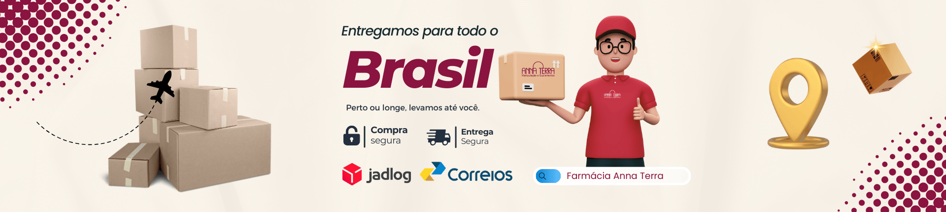 entregamos em todo o brasil full banner