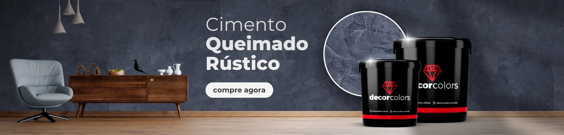 Cimento Queimado Rústico