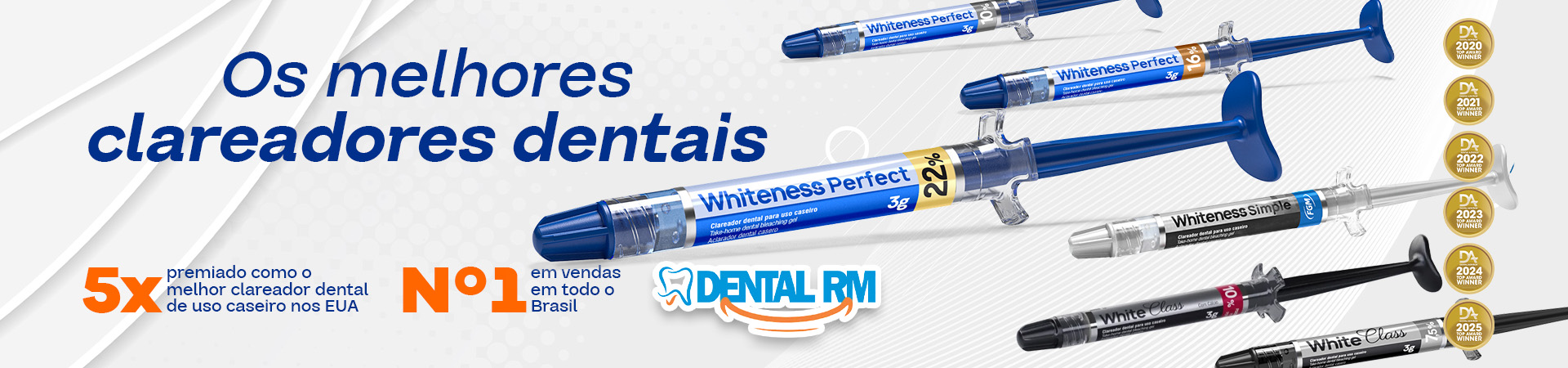Clareador Dental Whiteness Perfect | Simple | White class