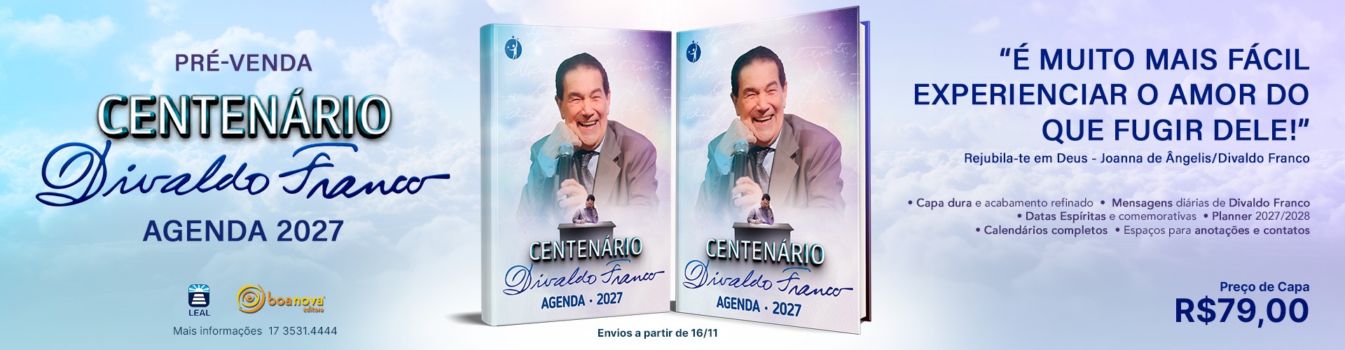 Agenda Mansão do Caminho 2027 PV