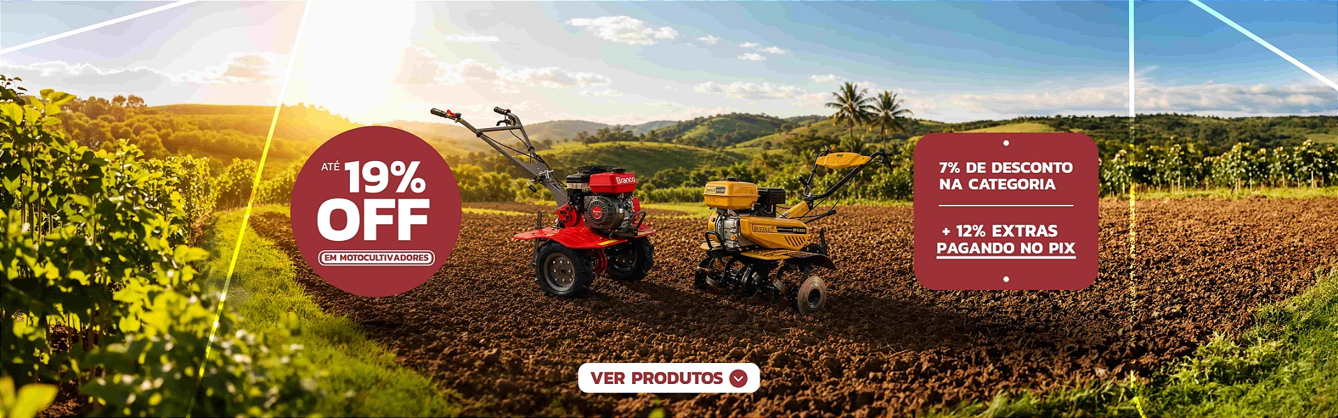Promoção Motocultivadores 19% Off