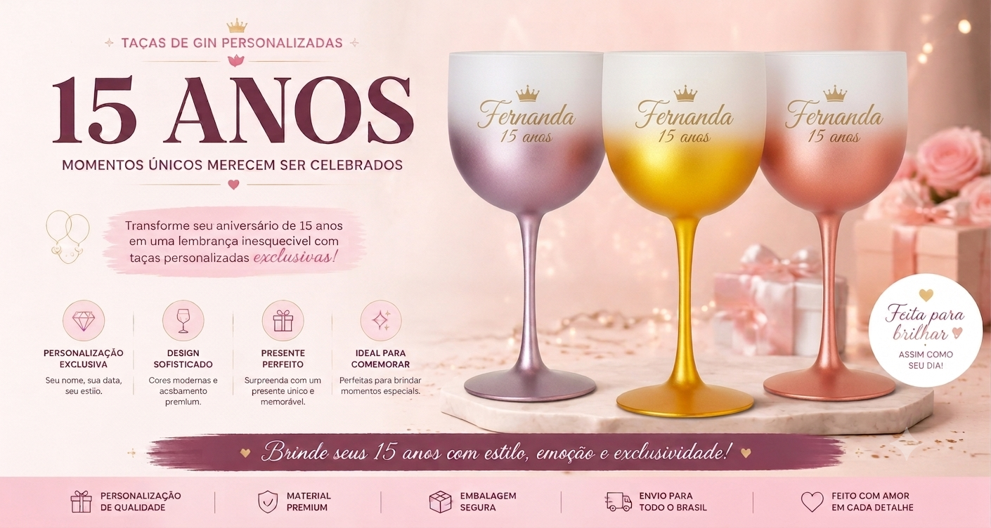 taça gin personalizada