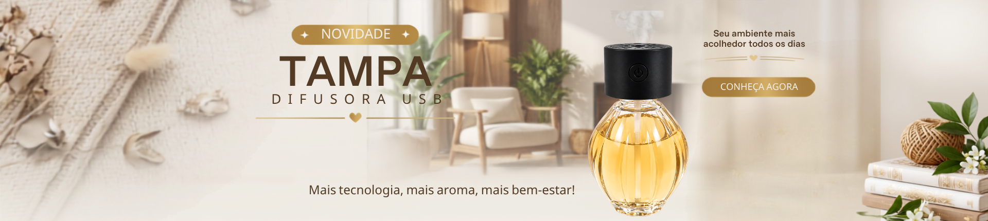 TAMPA DIFUSORA USB