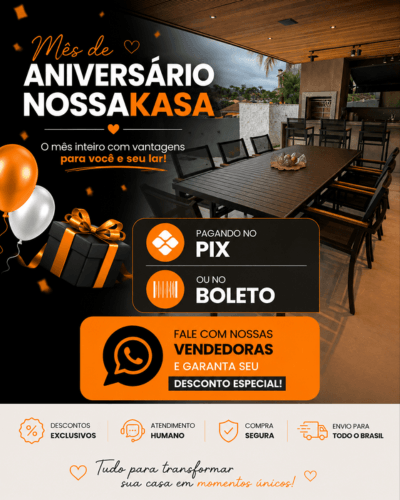Promoção Aniversário NOSSA KASA compre com desconto @Mobile