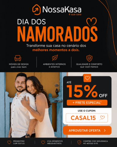 Banner Promoção loja NOSSA KASA dia dos namorados cupom @Mobile