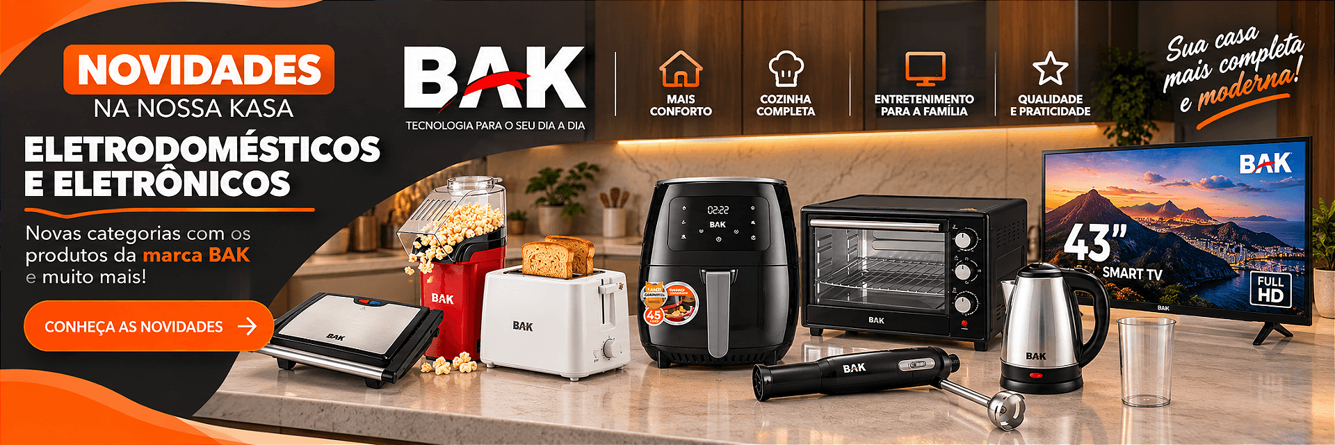 Lançamento Eletrodomésticos e Eletrônicos NossaKasa @Desktop