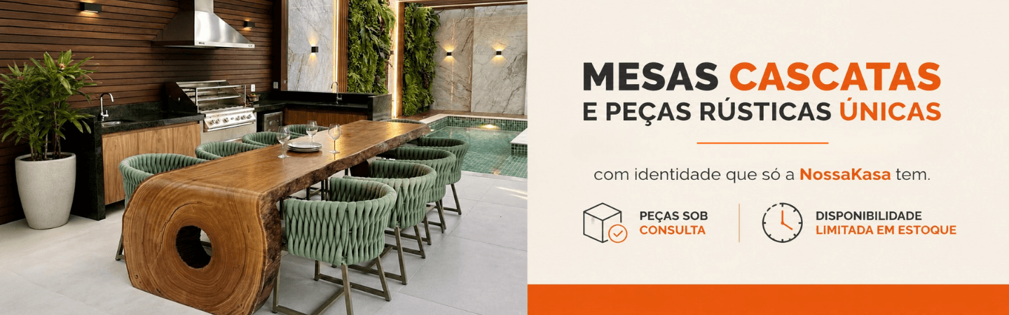 Móveis Rústicos Mesa Cascata Madeira Premium @Desktop