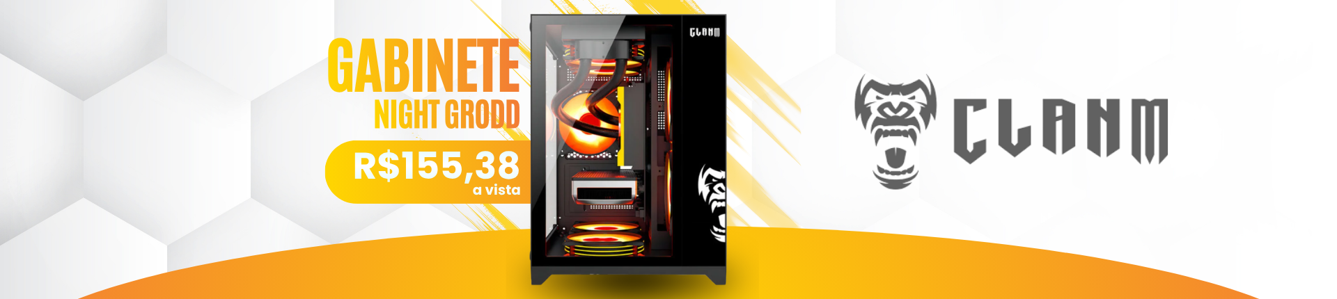 Gabinete Gamer Night Grodd - CLANM
