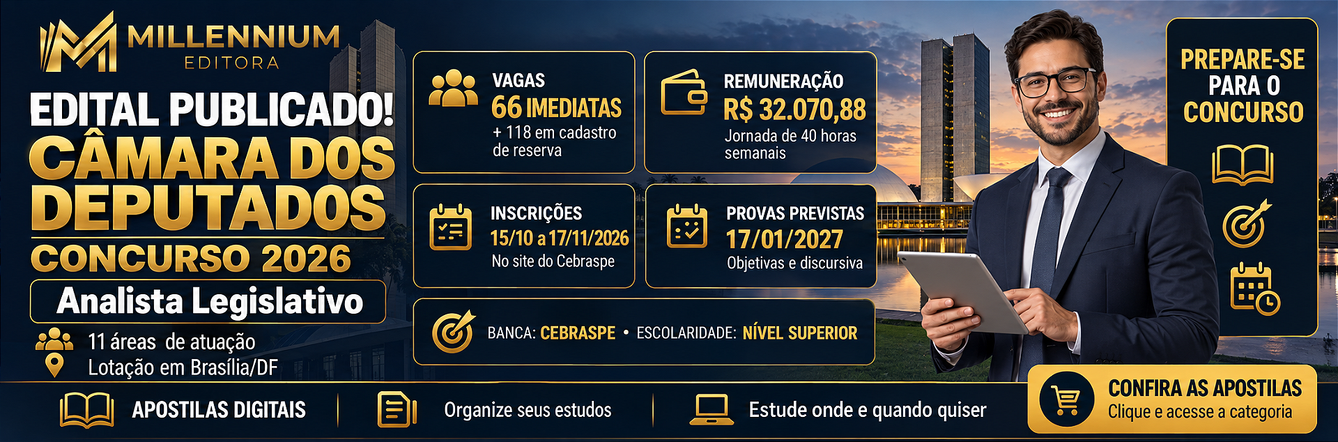 Concurso CÂMARA DOS DEPUTADOS 2026