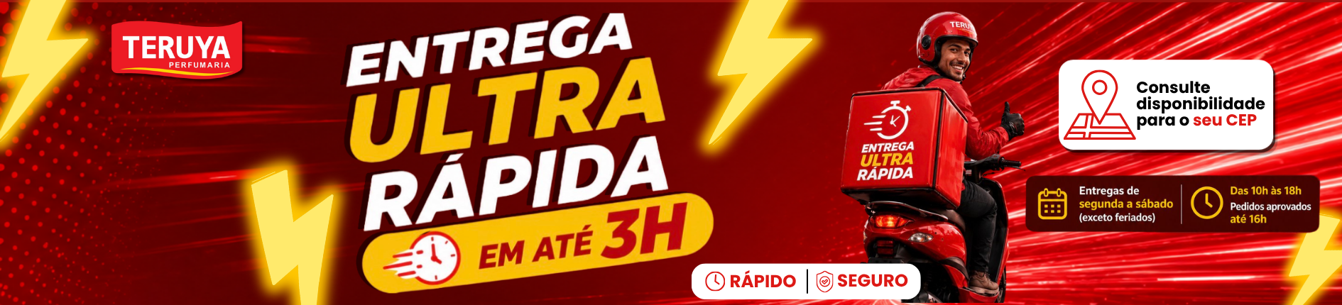 Banner motoboy entrega rapida