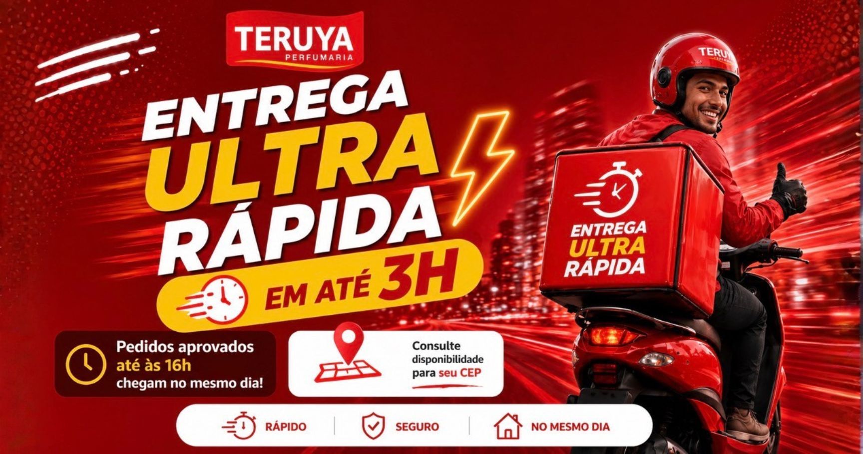 Banner motoboy entrega rapida mobile