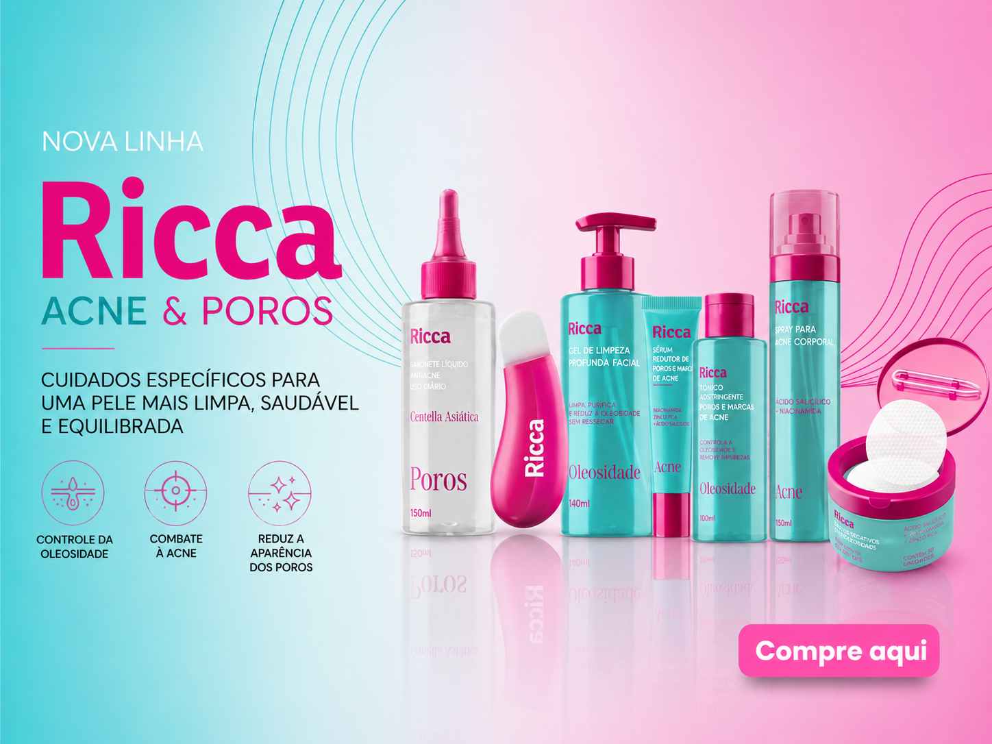 Banner Ricca  Acne e Poros mobile
