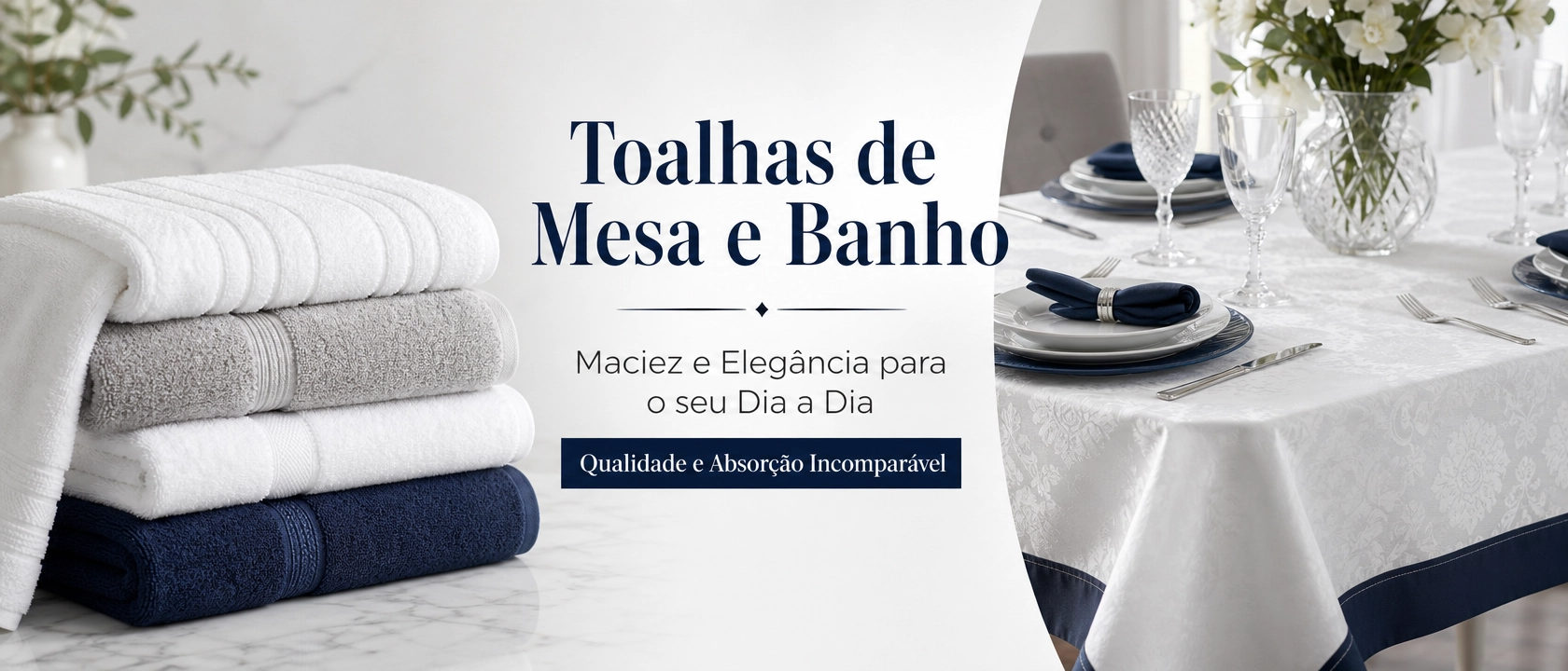 Banner categoria de Toalhas de Mesa e Banho