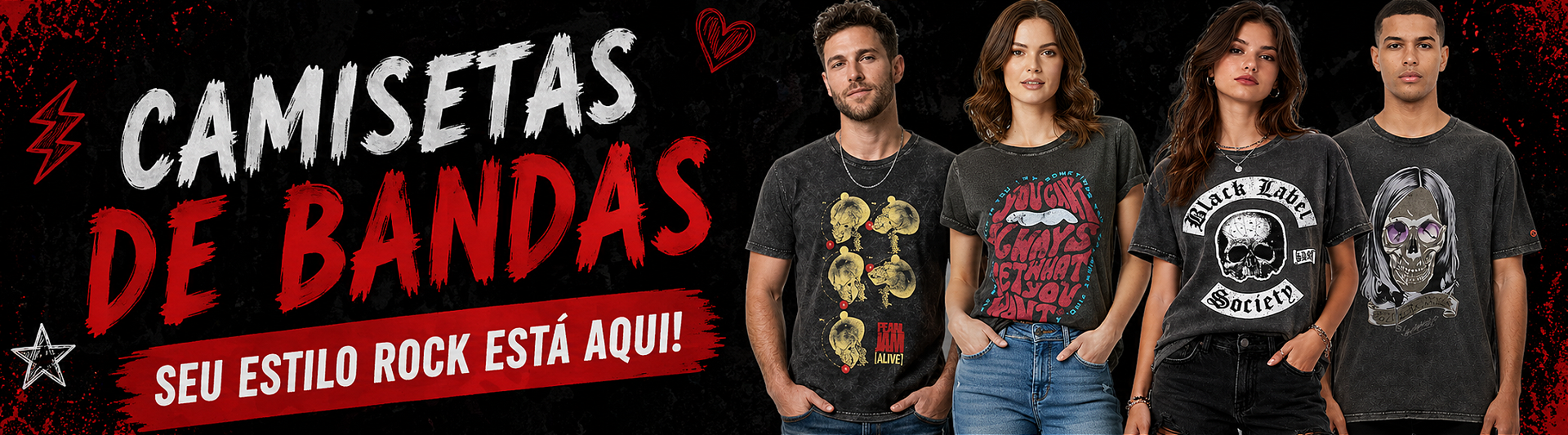 Camiseta Bandas