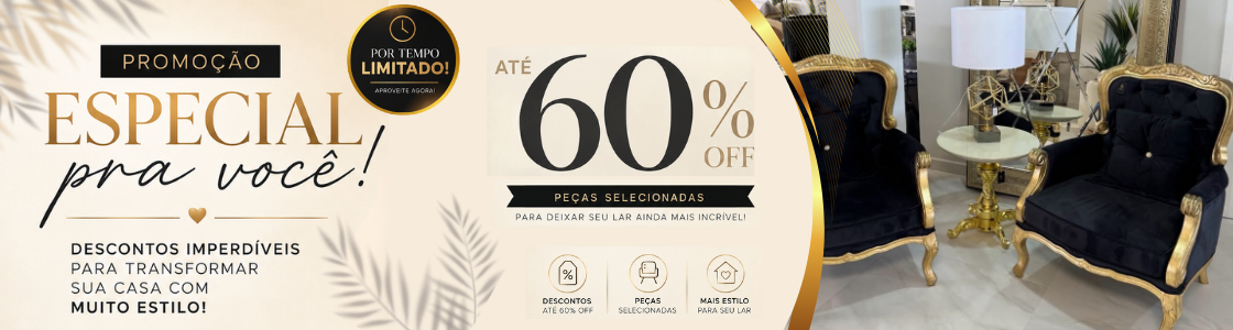 ate 60% off julho/agosto