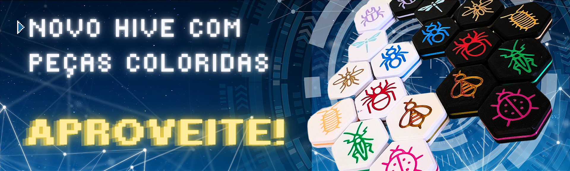 Banner hive colorido