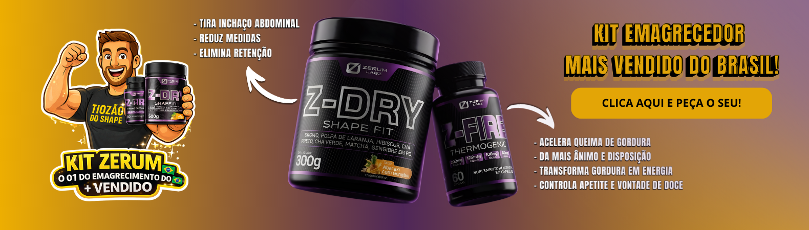 KIT EMAGRECEDOR FOGO NO CACHORRO(B-FIRE + B-SLIM) - 13 NUTRITION #DESCONTO