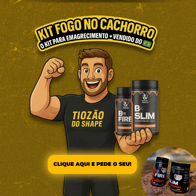 KIT EMAGRECEDOR FOGO NO CACHORRO(B-FIRE + B-SLIM) - 13 NUTRITION #DESCONTO - mobile