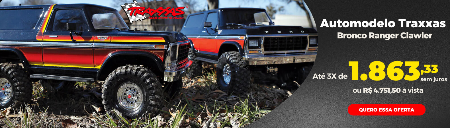 Traxxas Escala 1/10 TRX-4 Bronco Ranger XLT Crawler