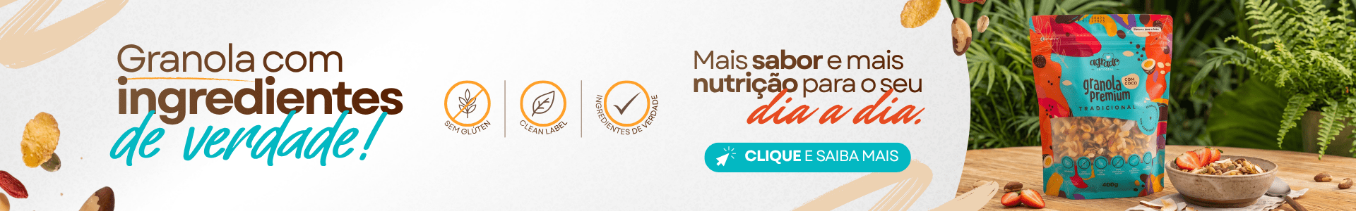 Granola premium Tradicional com Coco