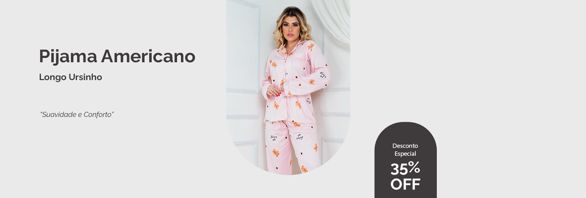 Pijama Americano Longo Ursinho