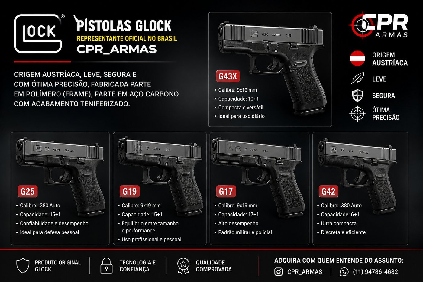 pistolas glock