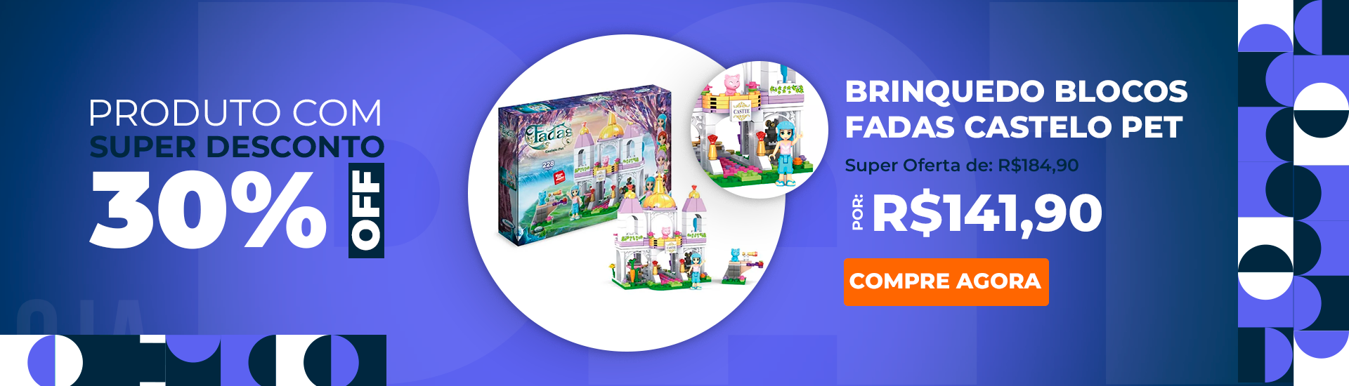 CASTELO DE BLOCOS FADAS