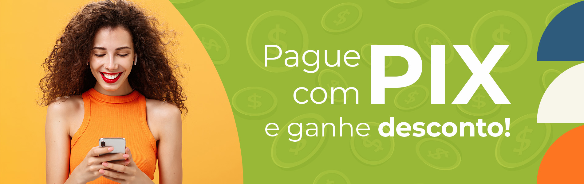 Full banner pagamentos em Pix