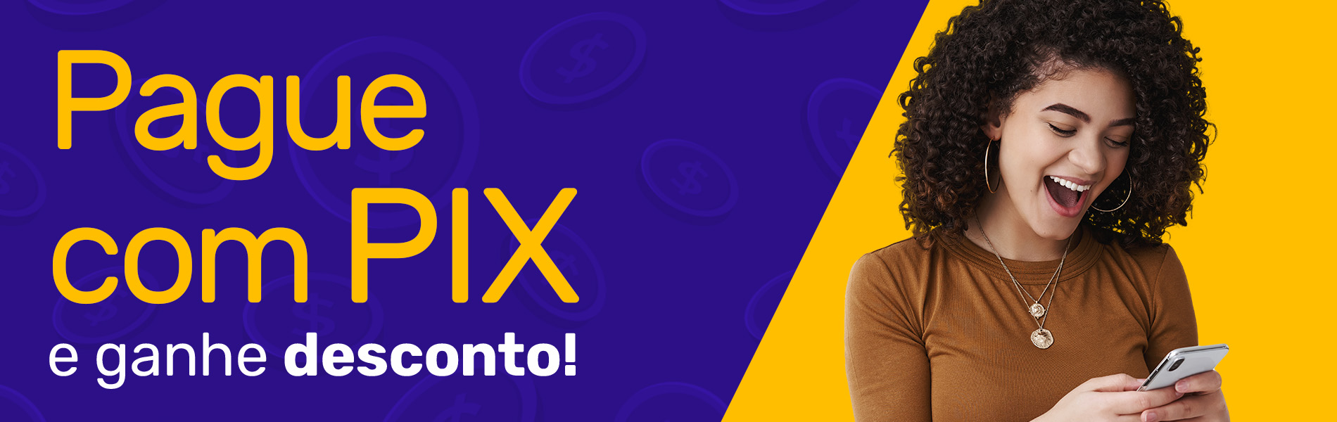 Full banner desconto em pix