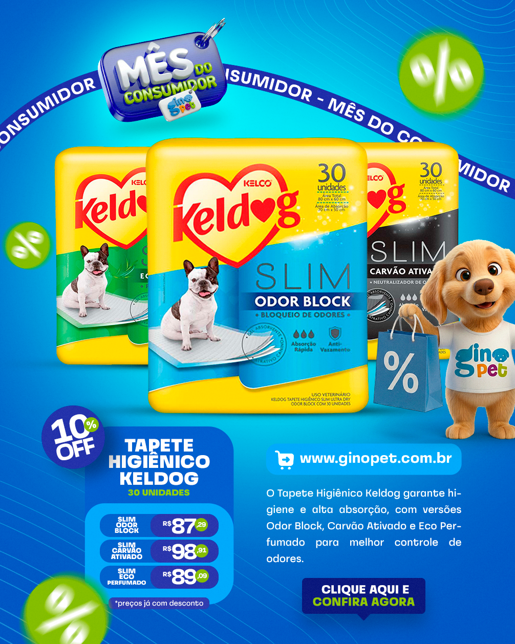 [mobile] Full banner mês do consumidor gino pet tapete keldog