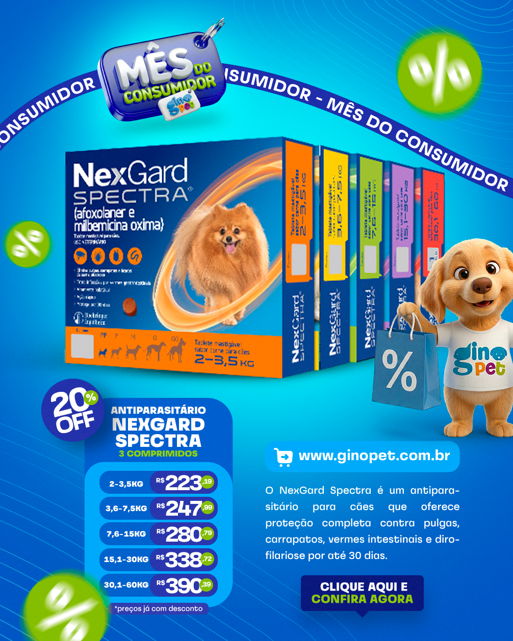 [mobile] Full banner mês do consumidor gino pet spectra
