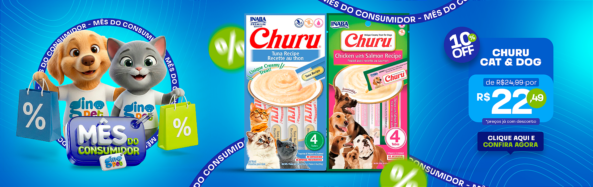 Full banner mês do consumidor gino pet churu
