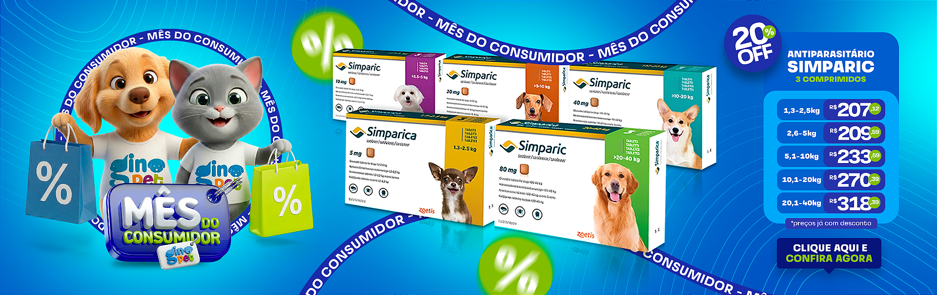 Full banner mês do consumidor gino pet simparic