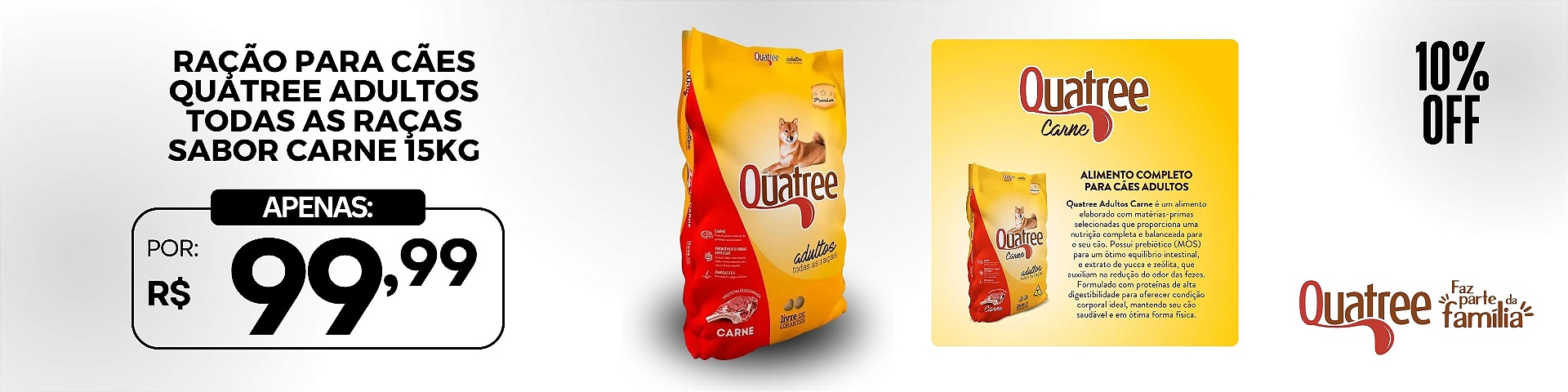 RAÇÃO QUATREE CARNE