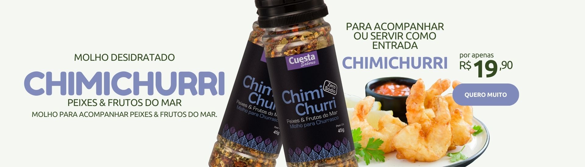 MOLHO CHIMICHURRI PEIXES E FRUTOS DO MAR