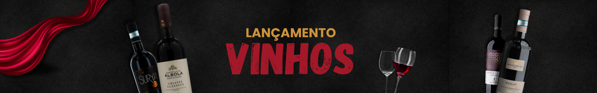 Lançamento Vinhos - Full Banner