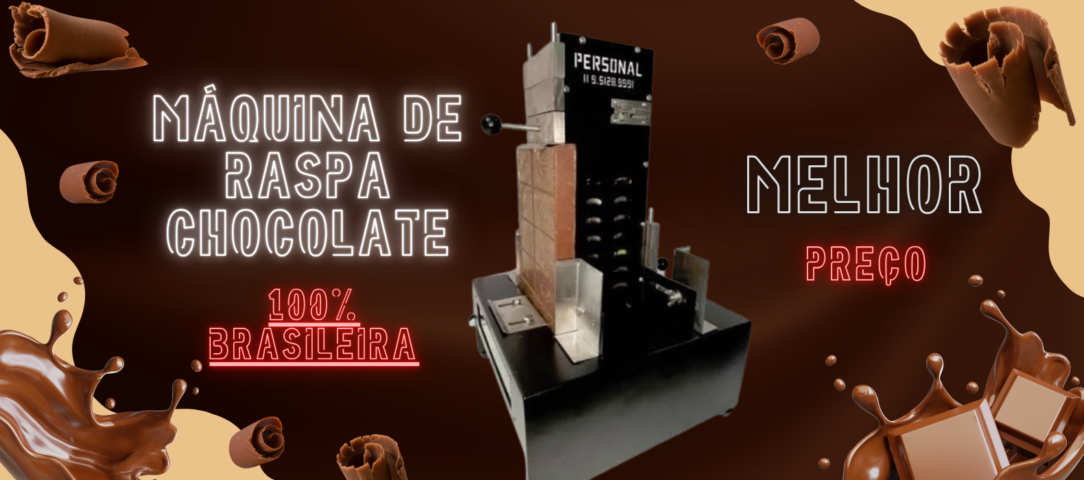 Máquina de Raspar Chocolate.