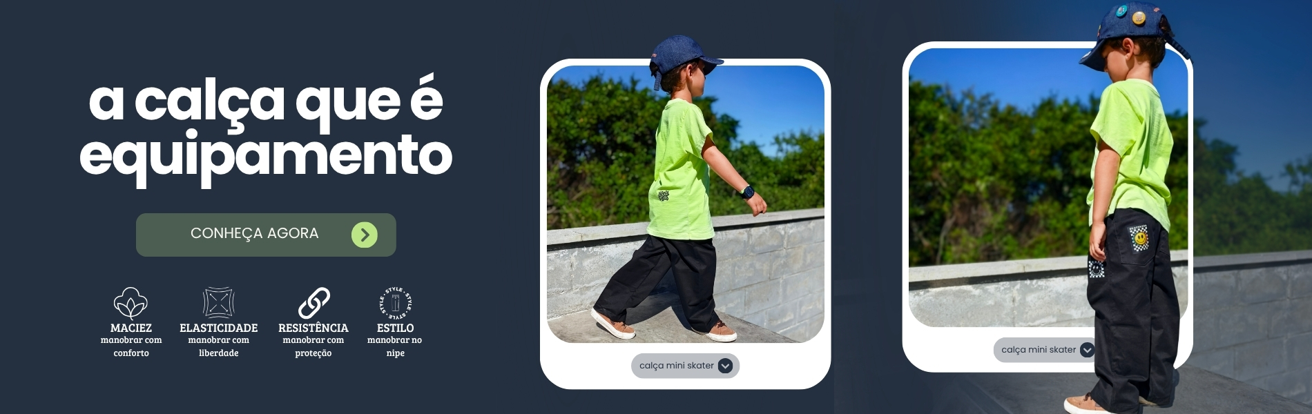 a calça que é equipamento