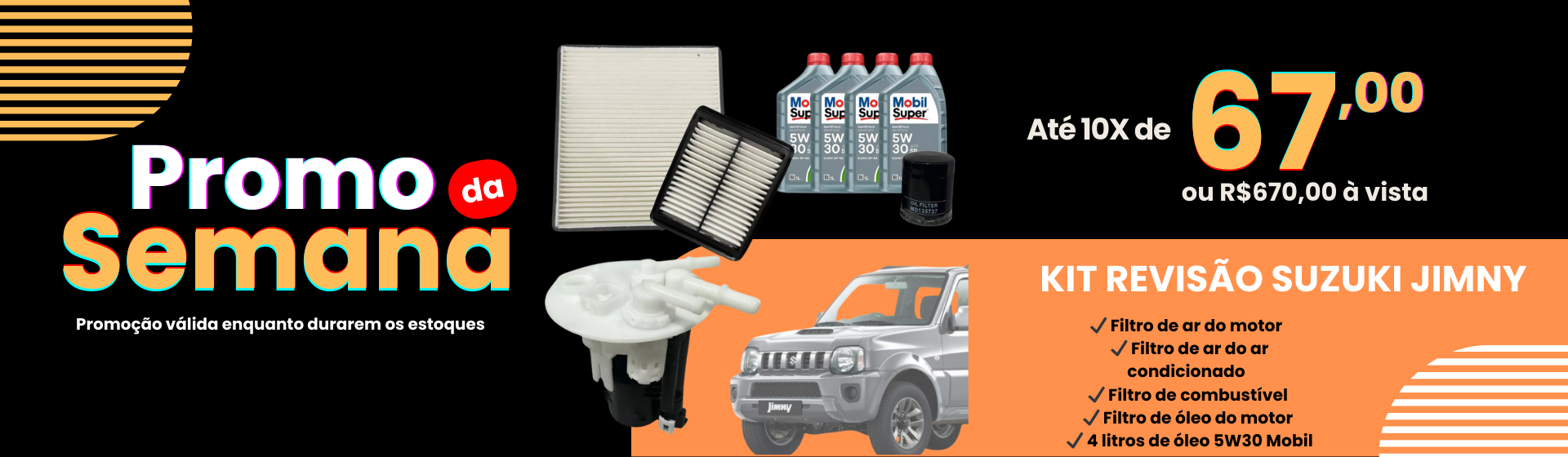 KIT REVISÃO SUZUKI JIMNY