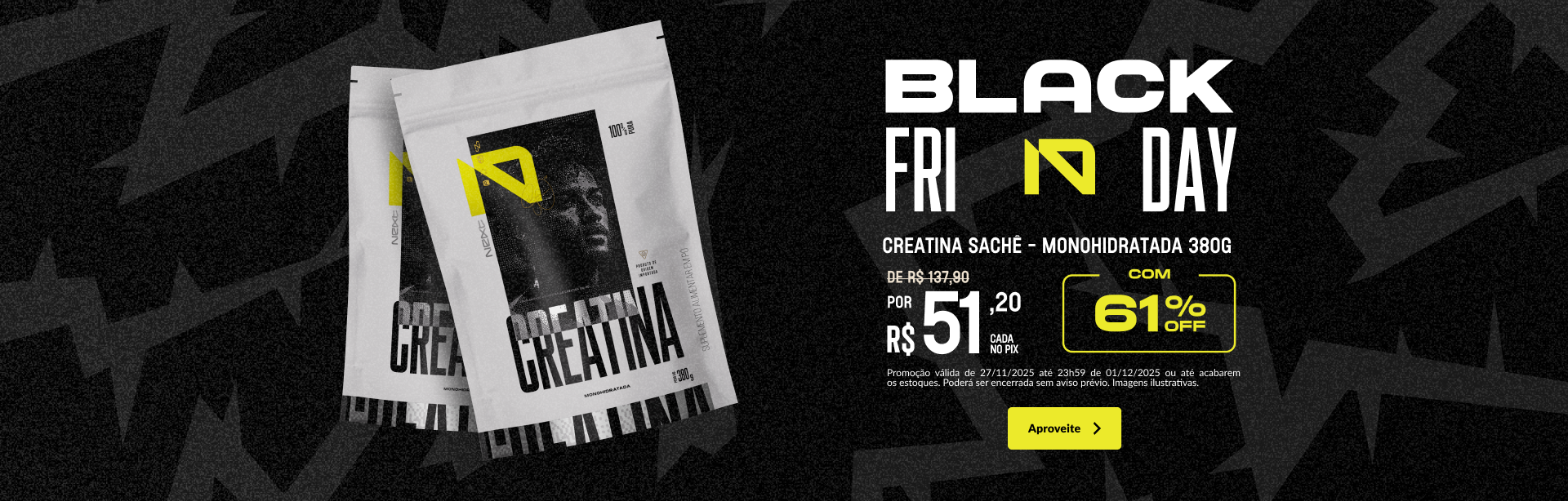 Creatina Pouch Black