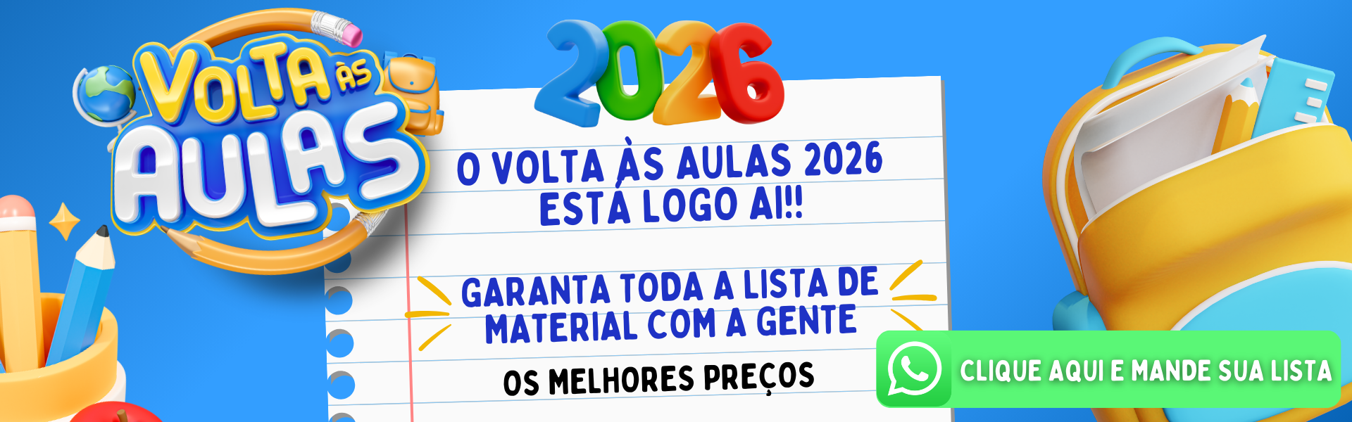 Banner Lista Escolar 2026