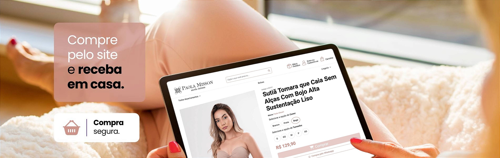 Banner Compre e Receba em casa