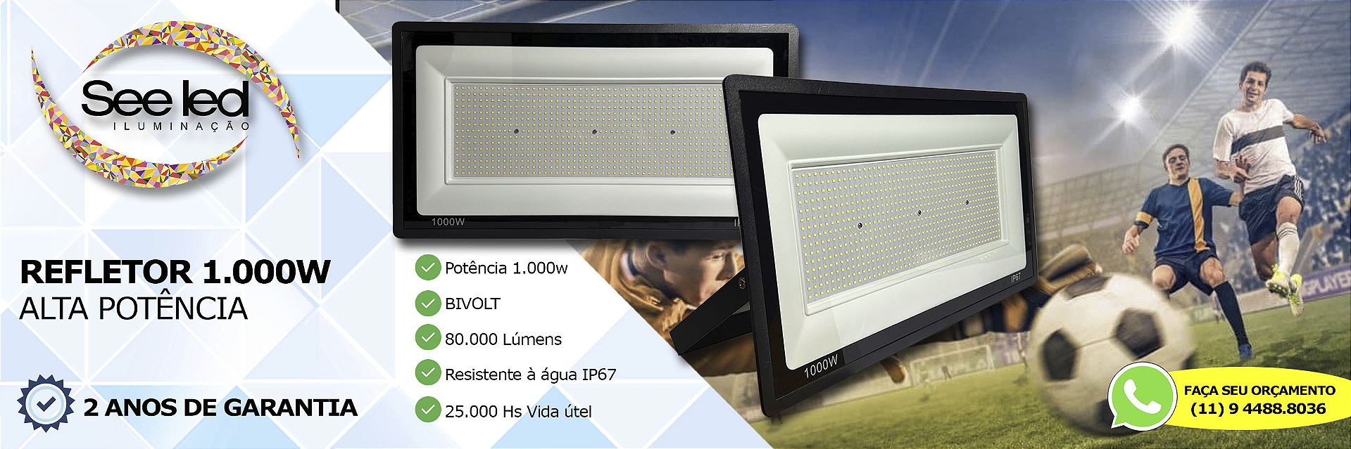 REFLETOR 1000W