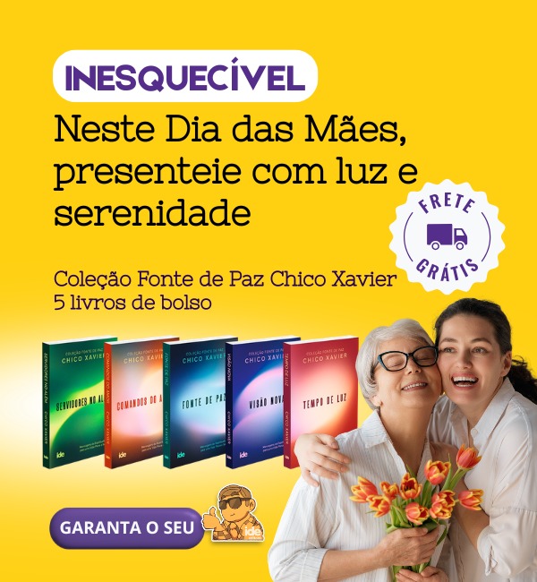 Coleção Fonte de Paz  Chico Xavier com 5 livros@mobile