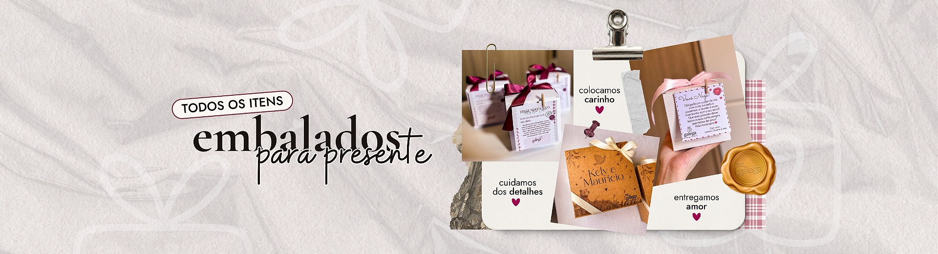 Embalados para presente